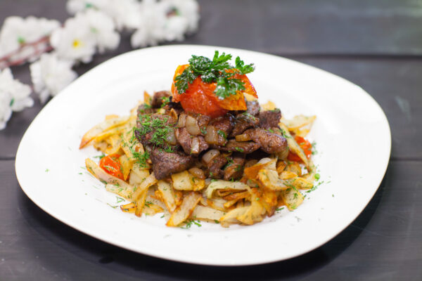 Pan Seared Marinated Iron Steak Bites
